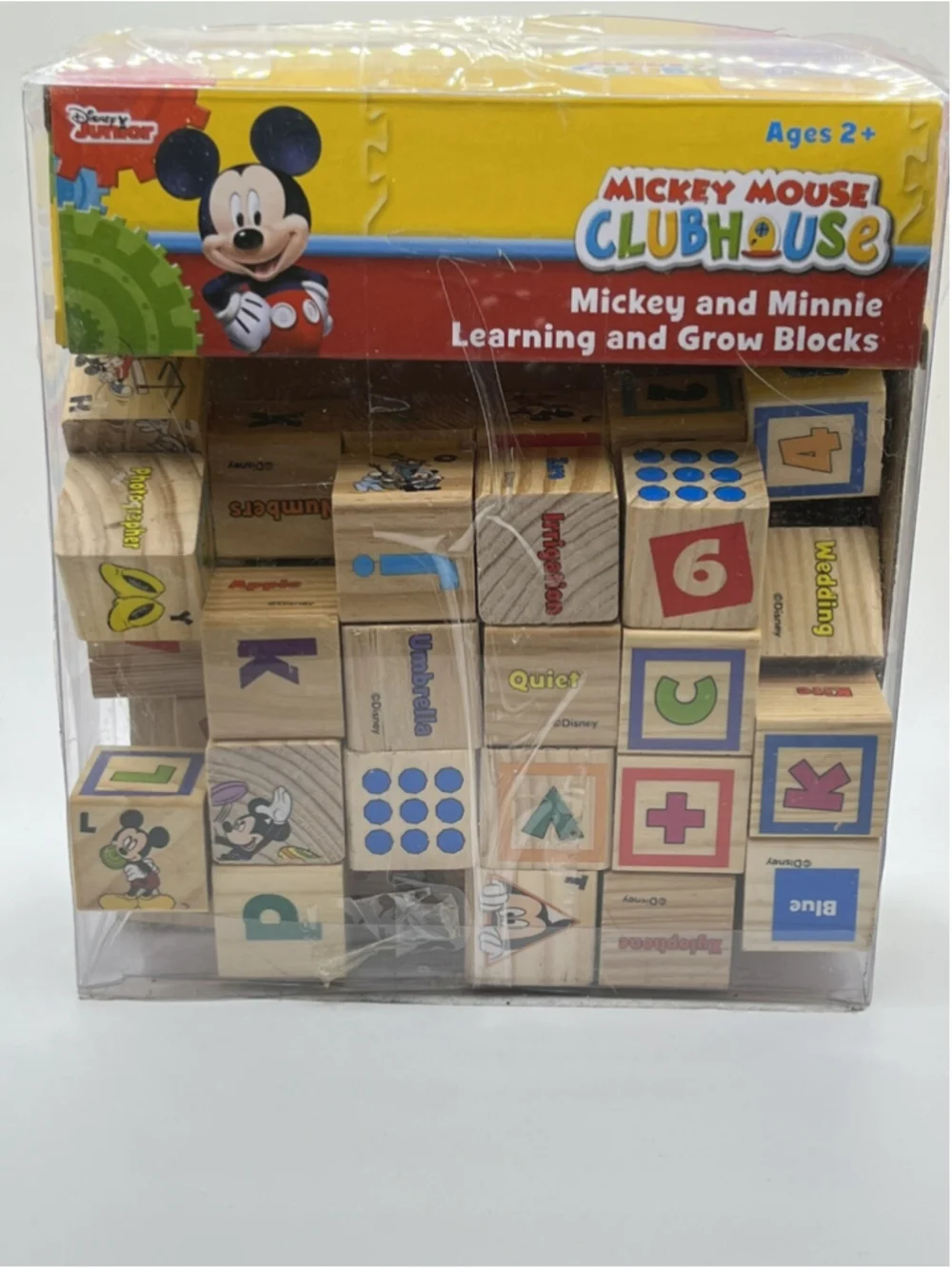 Disney Mickey Mouse Clubhouse Mickey & Minnie Learn & Grow Set of 40 Blocks Set